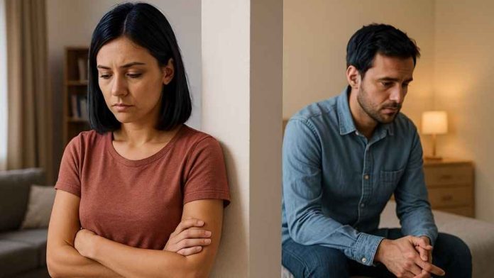 Illustration of family law implications when spouse lives separately without sufficient cause.